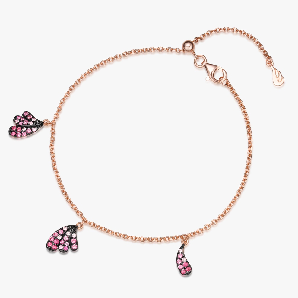 Bransoleta srebrna Preludium Paradise Birds