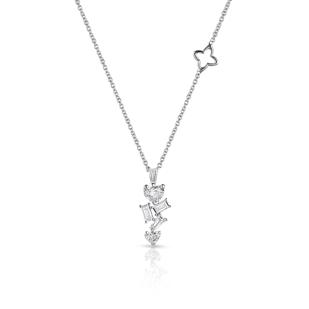 Naszyjnik białe złoto Recarlo