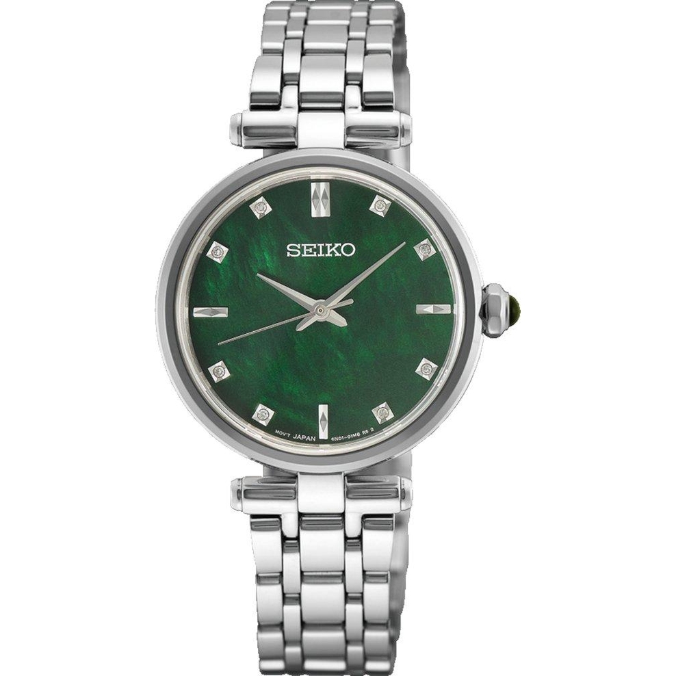 ZEGAREK SEIKO CLASSIC QUARTZ DIAMONDS