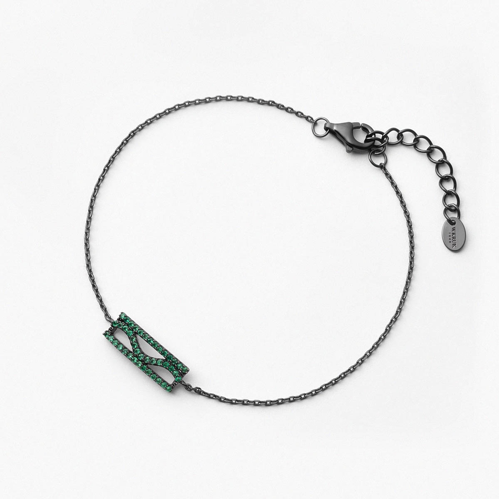 Bransoleta srebrna Meteory