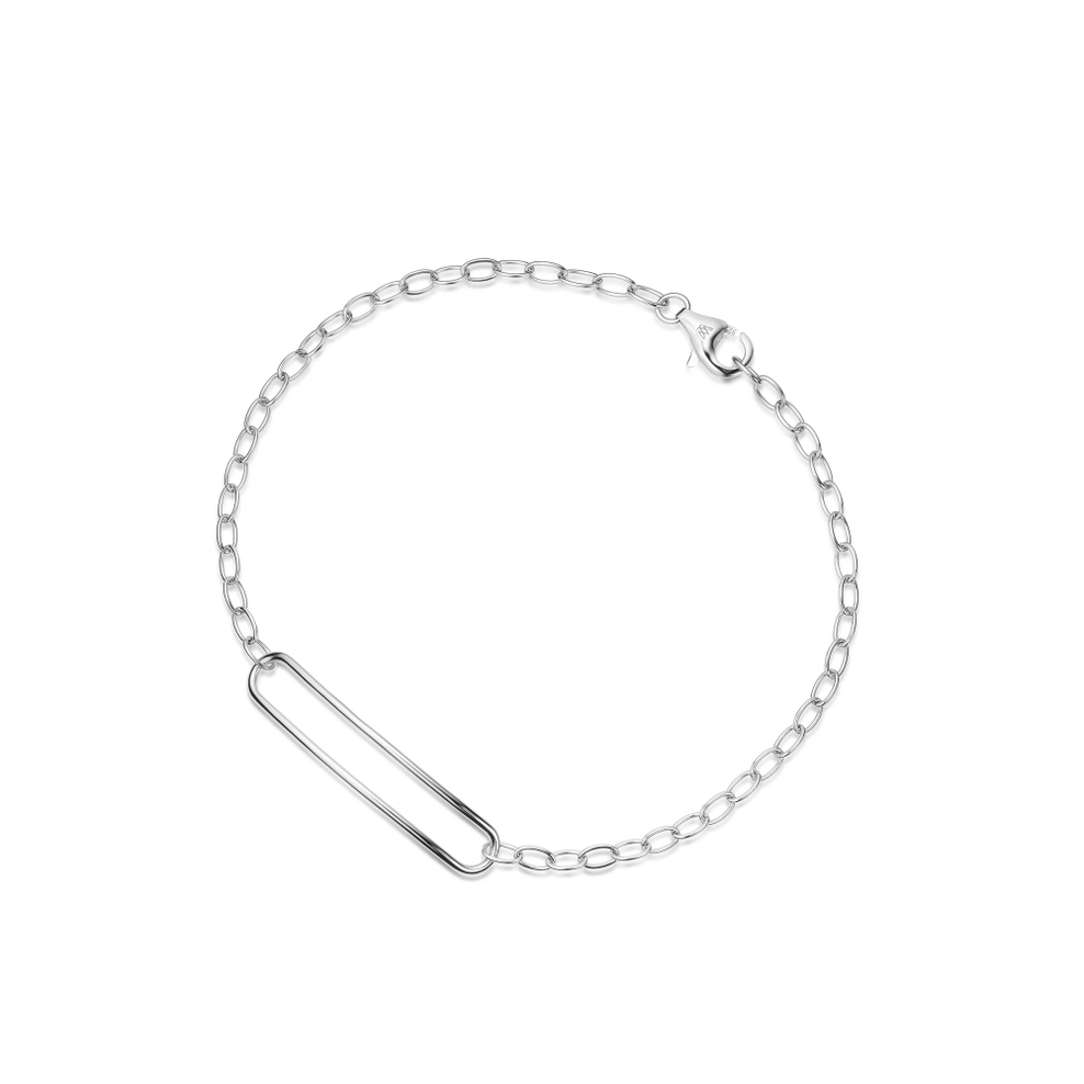 Bransoleta srebrna Czułość