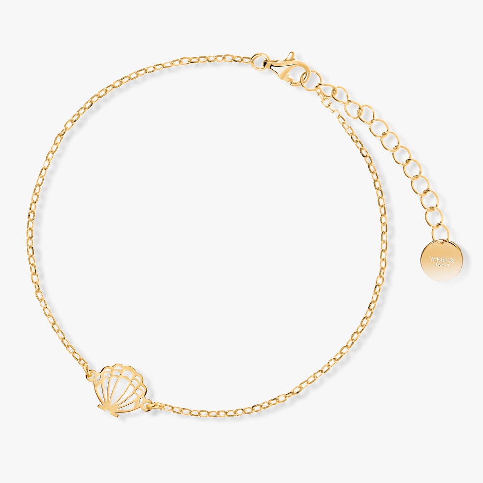 Bransoleta srebrna pozłacana