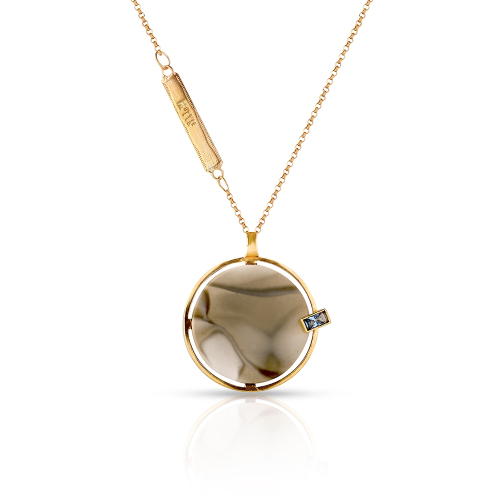 Naszyjnik srebrny pozłacany Motyle