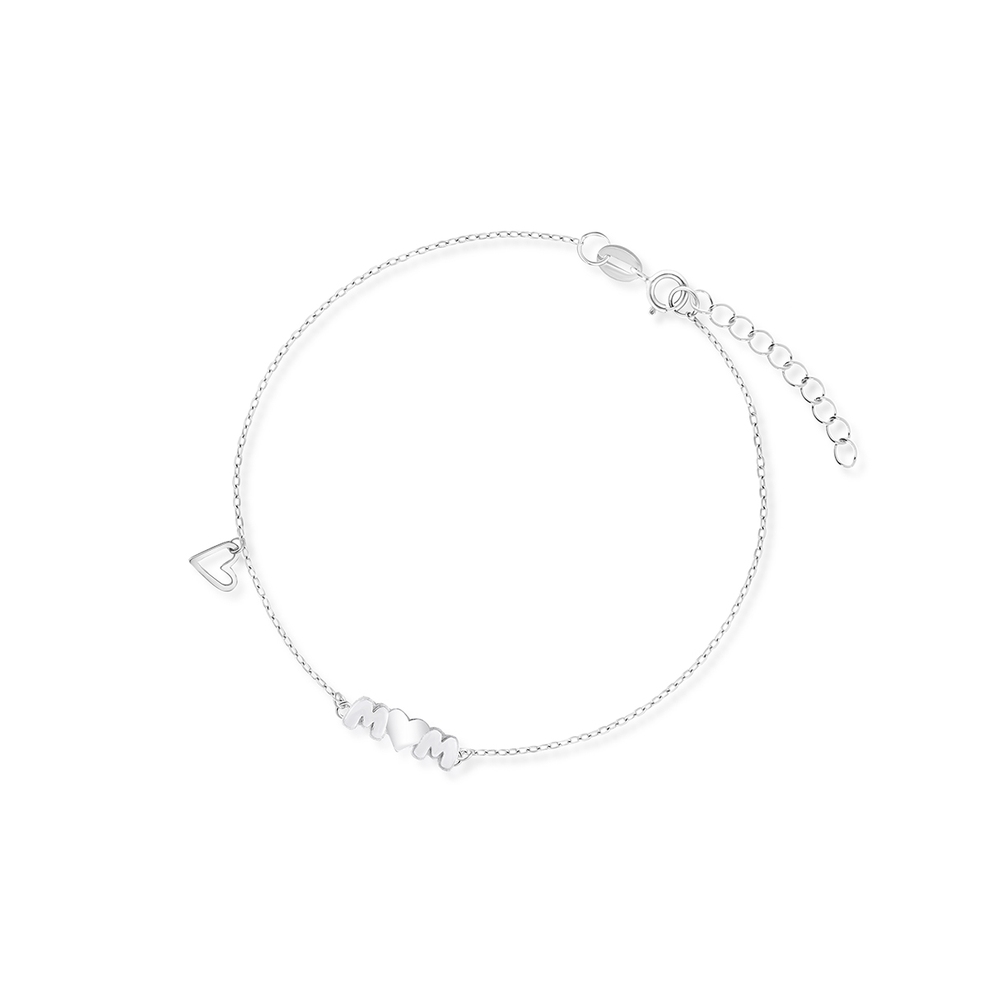 Bransoleta srebrna Mom