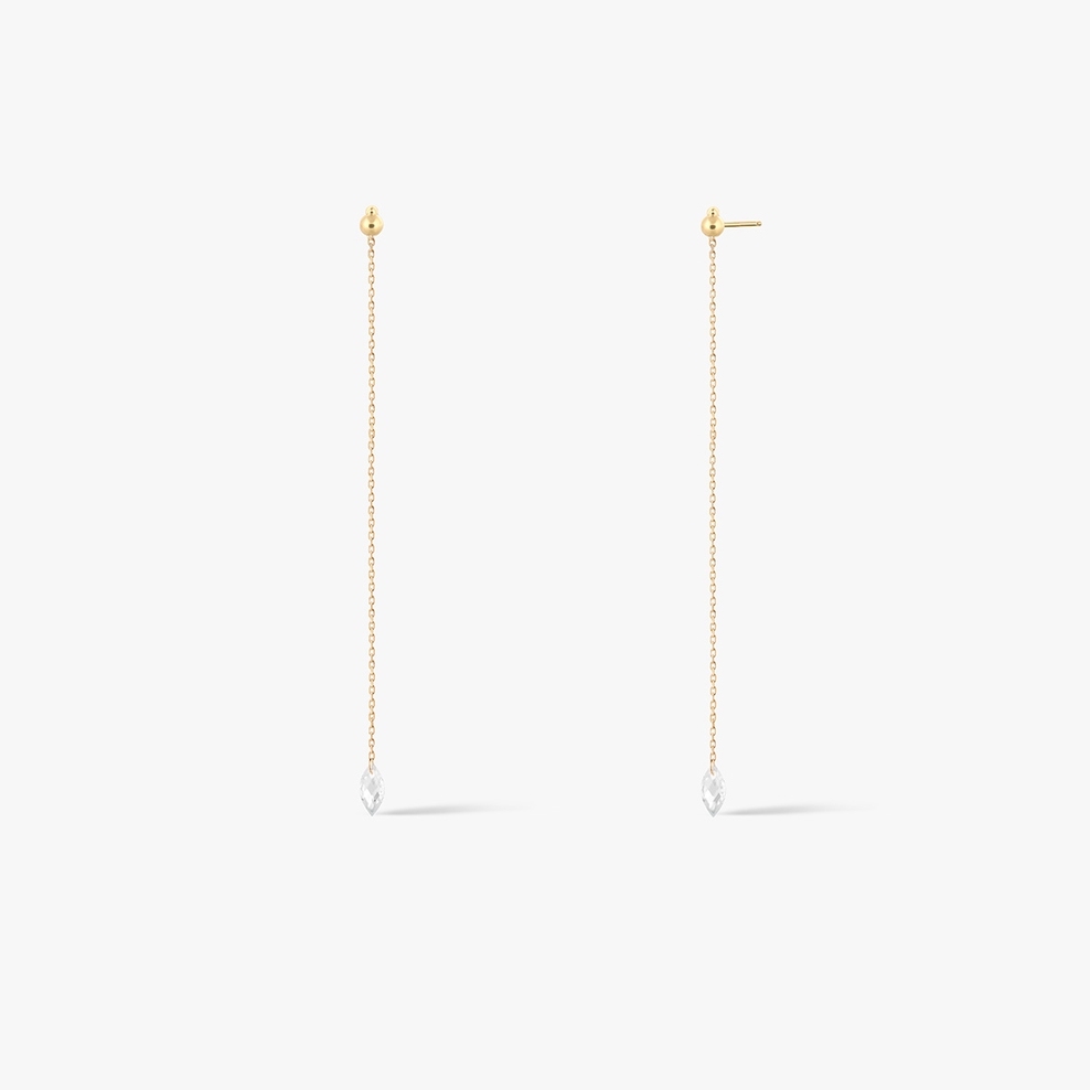 Kolczyki złote z cyrkonią