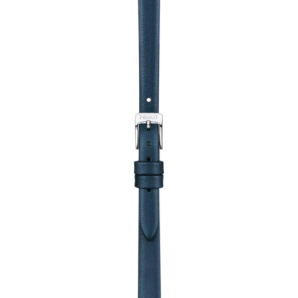 Skórzany niebieski pasek Tissot 9 mm