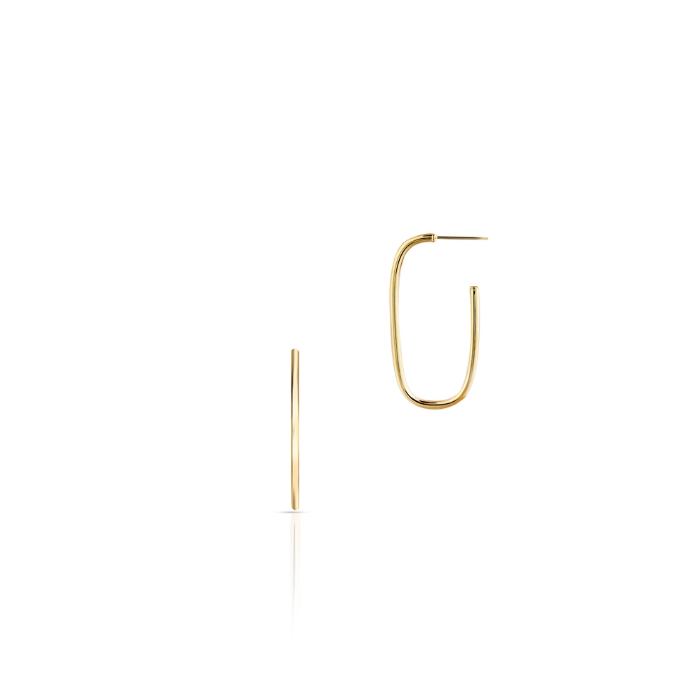 Kolczyki złote geometryczne