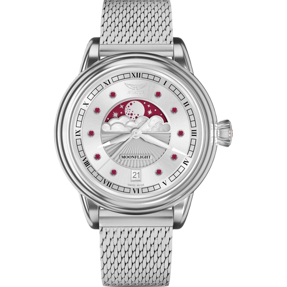 ZEGAREK AVIATOR DOUGLAS MOONFLIGHT GEMSTONE EDITION