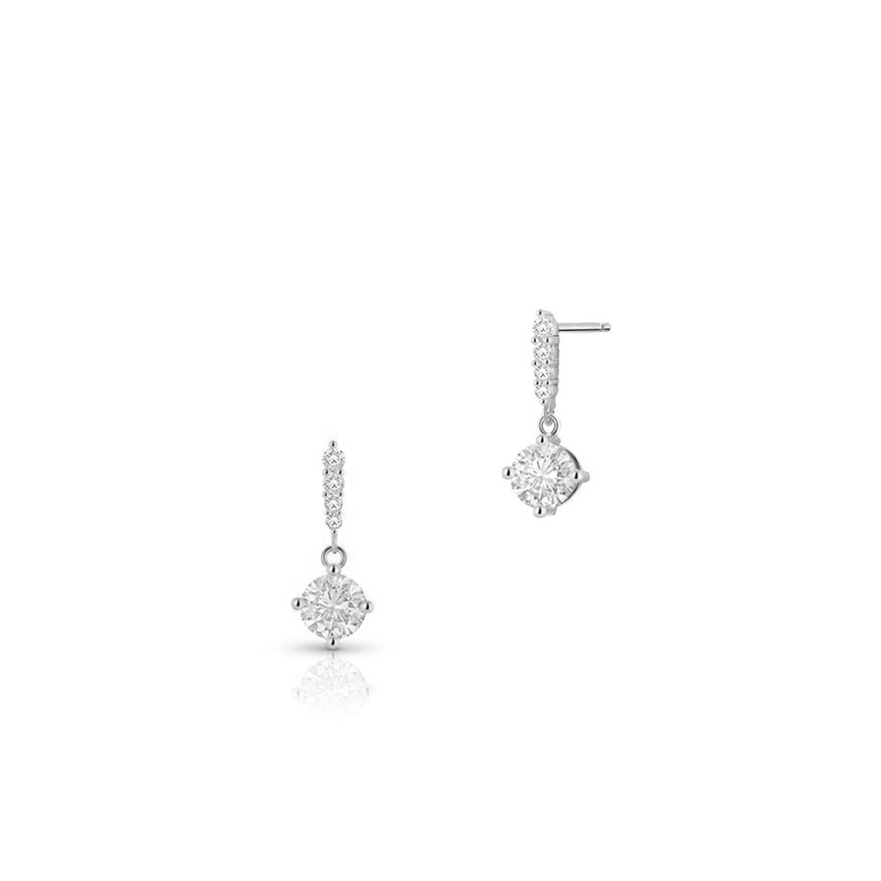 Kolczyki srebrne z cyrkoniami