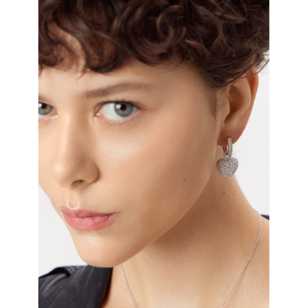 Kolczyki srebrne z cyrkoniami Emblems