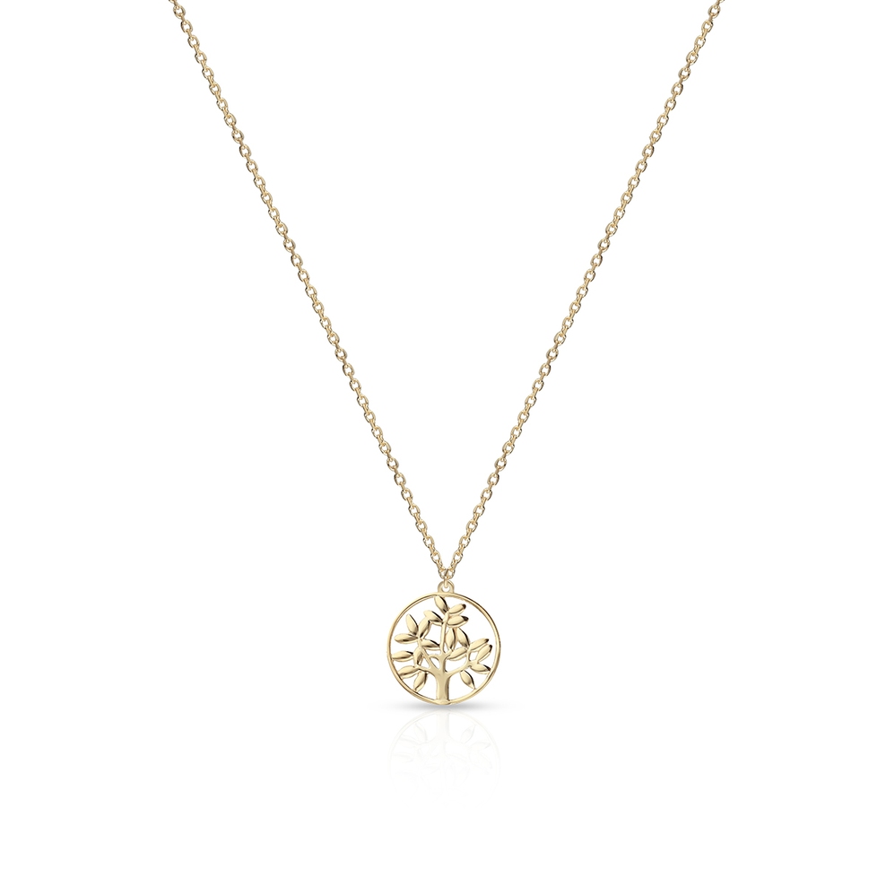 Naszyjnik złoty z motywem drzewa