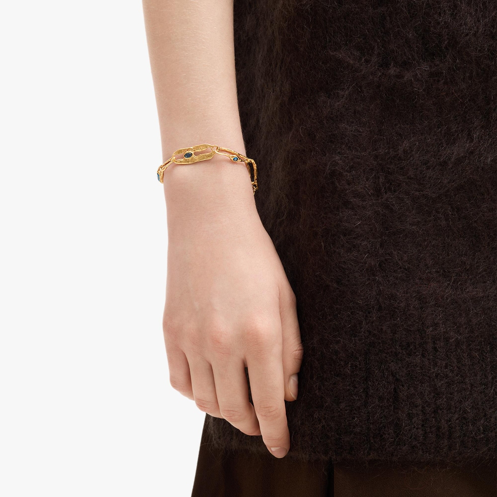 Bransoleta srebrna Motyle