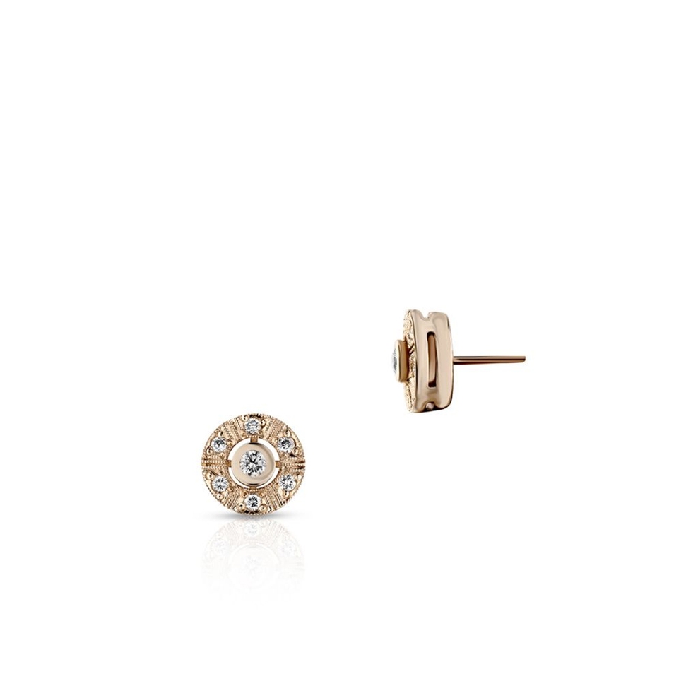 Kolczyki złote z brylantami