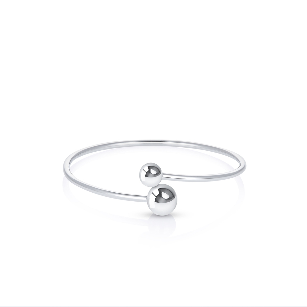 Bransoleta srebrna basic