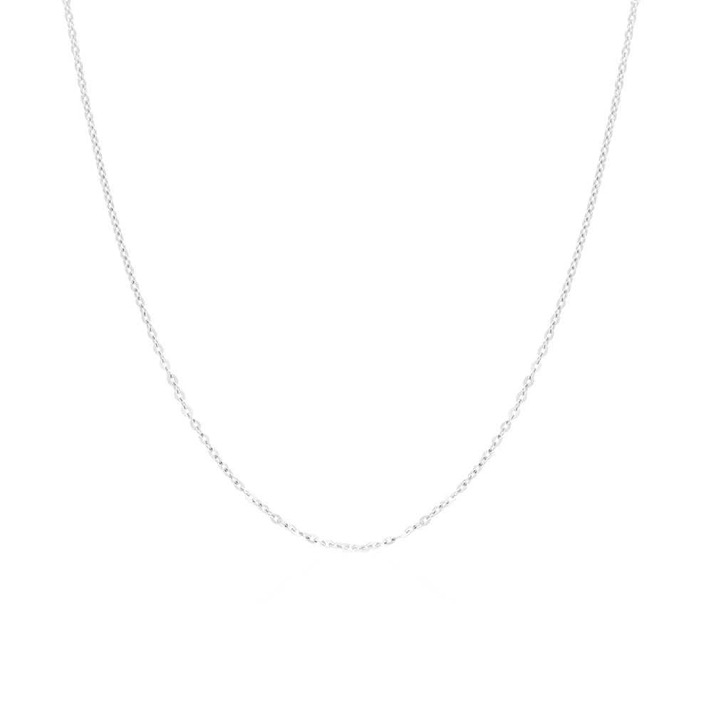 Klasyczny łańcuszek z białego złota