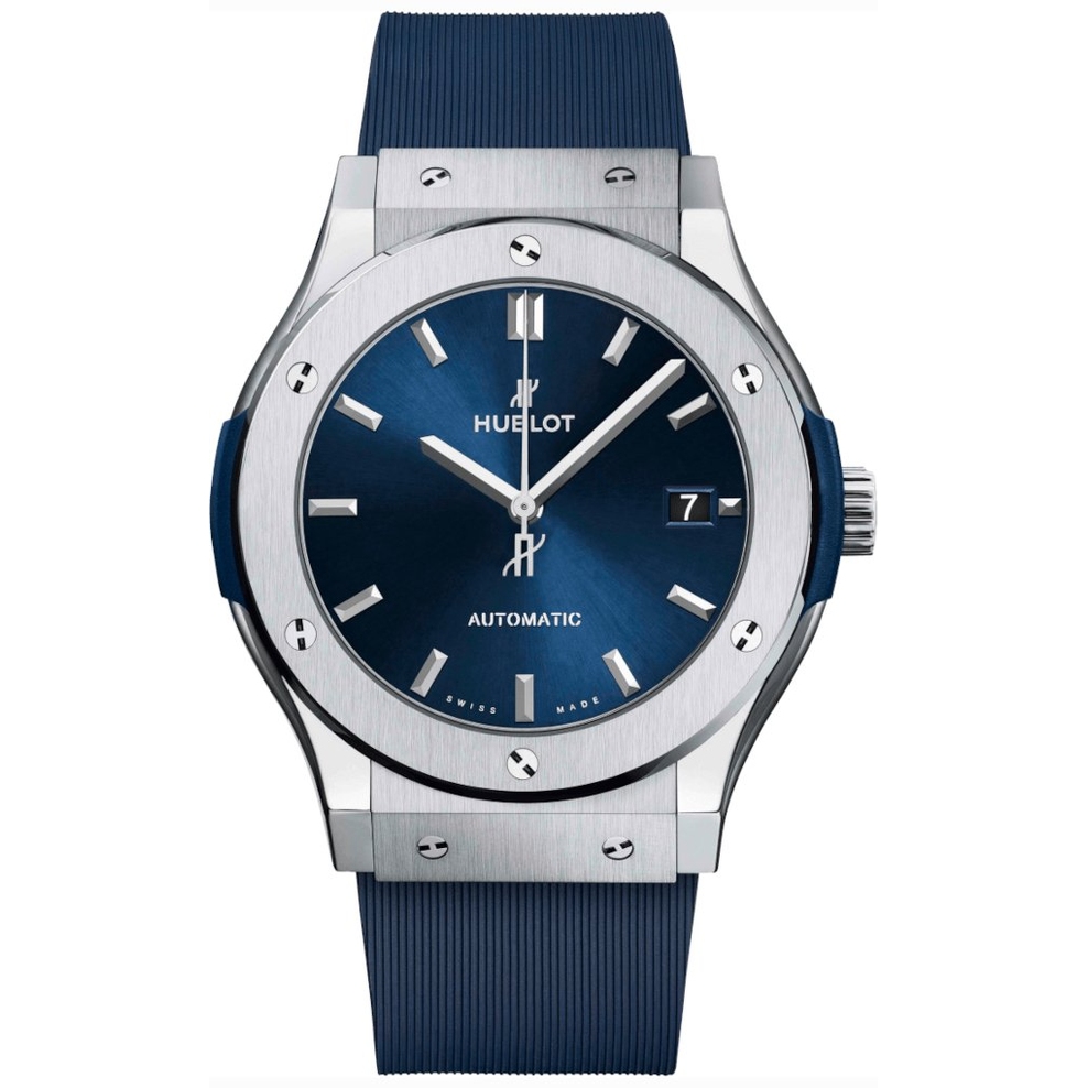ZEGAREK HUBLOT CLASSIC FUSION TITANIUM BLUE