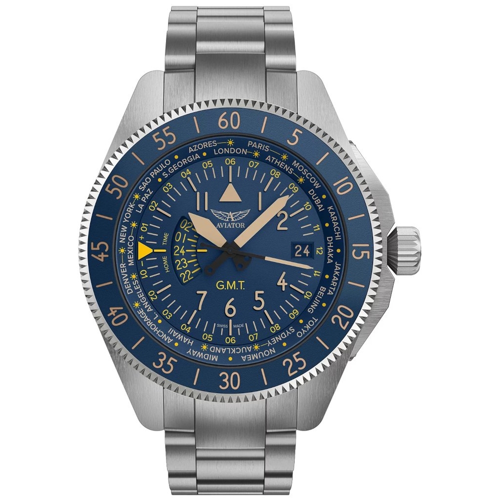 ZEGAREK AVIATOR AIRACOBRA GMT