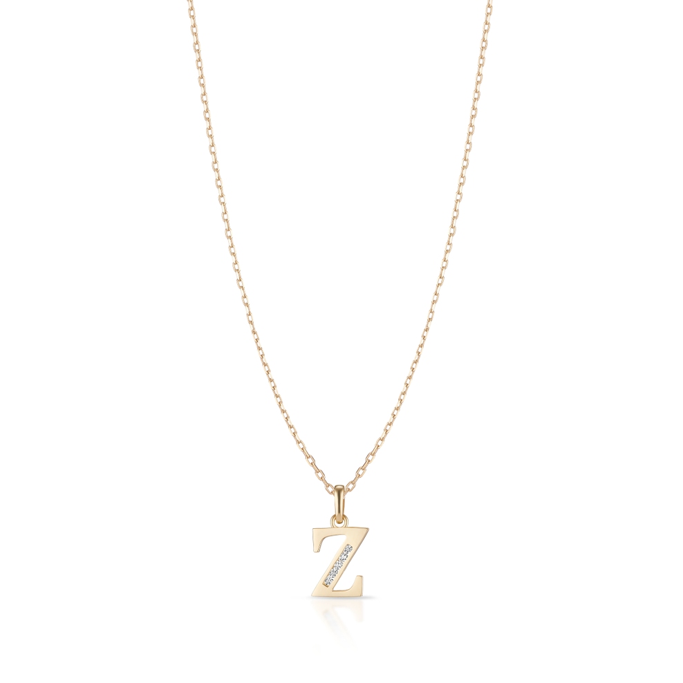 Wisiorek złoty literka Z