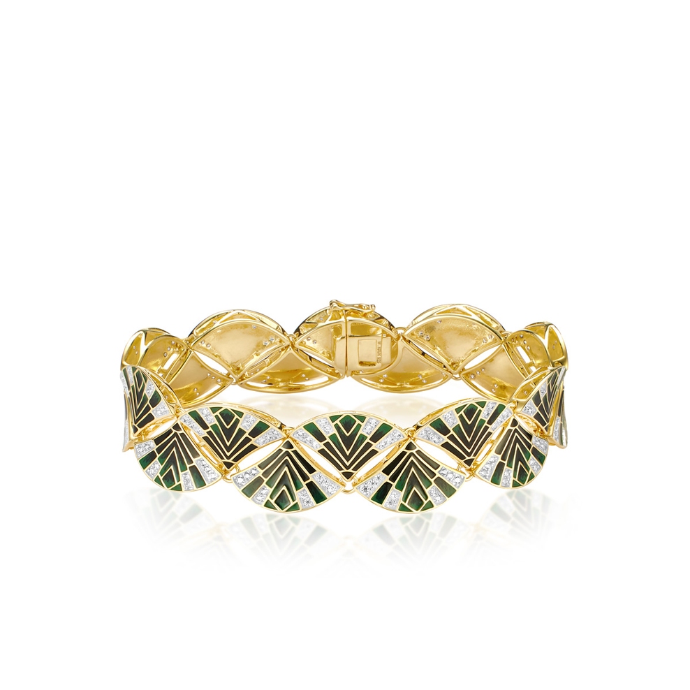 Bransoleta srebrna Rajski Ogród