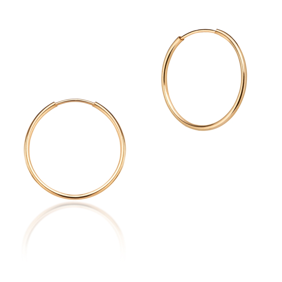 Kolczyki złote koła