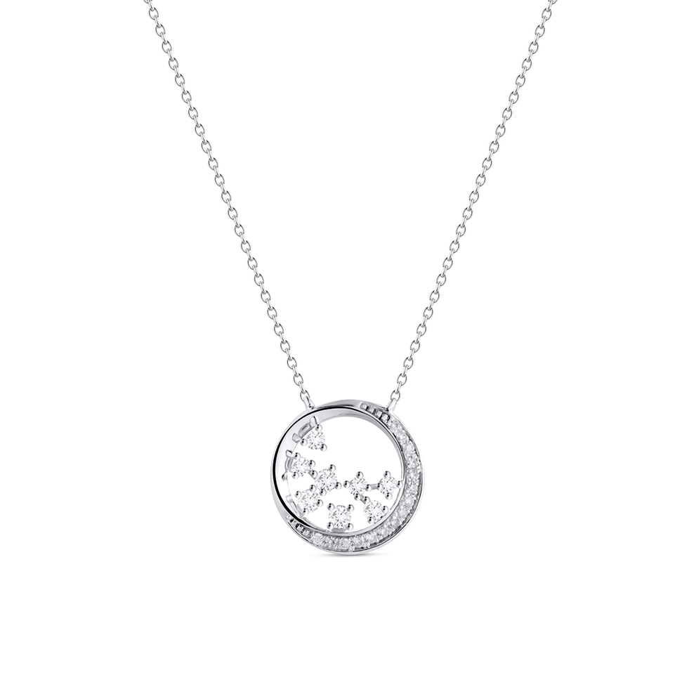 Naszyjnik złoty z diamentami Galaktyka