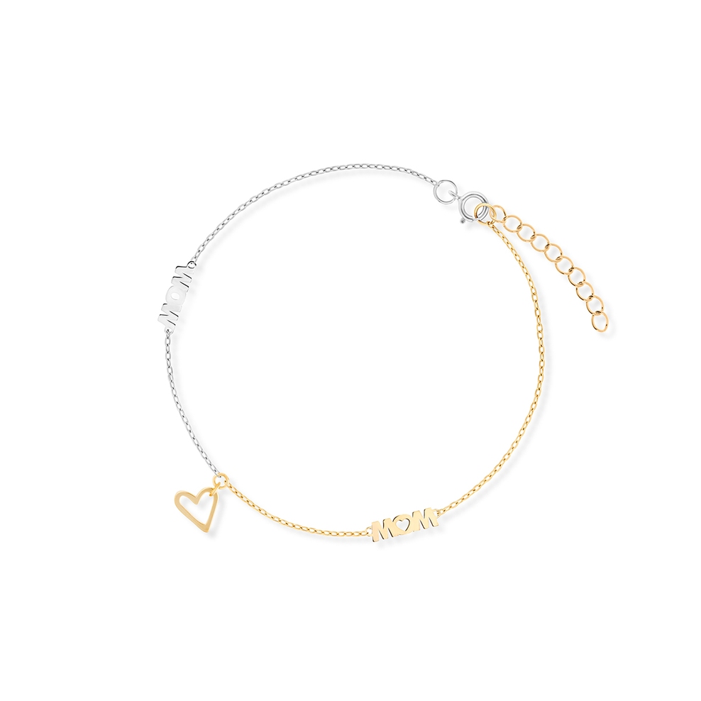 Bransoleta srebrna Wow Mom