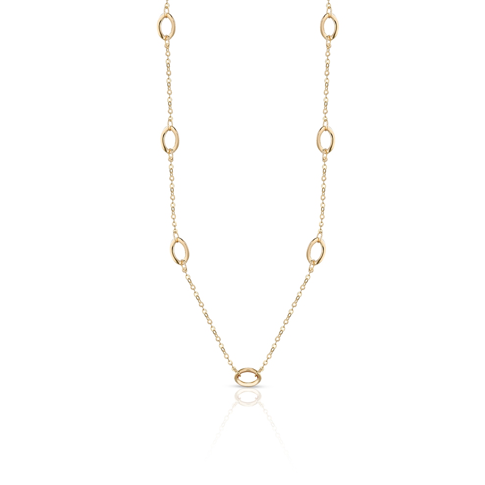 Naszyjnik złoty geometryczny W.KRUK