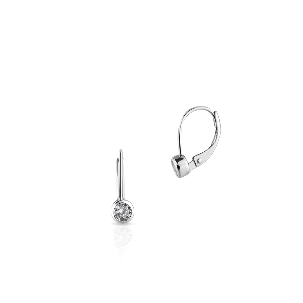 Kolczyki srebrne z cyrkoniami
