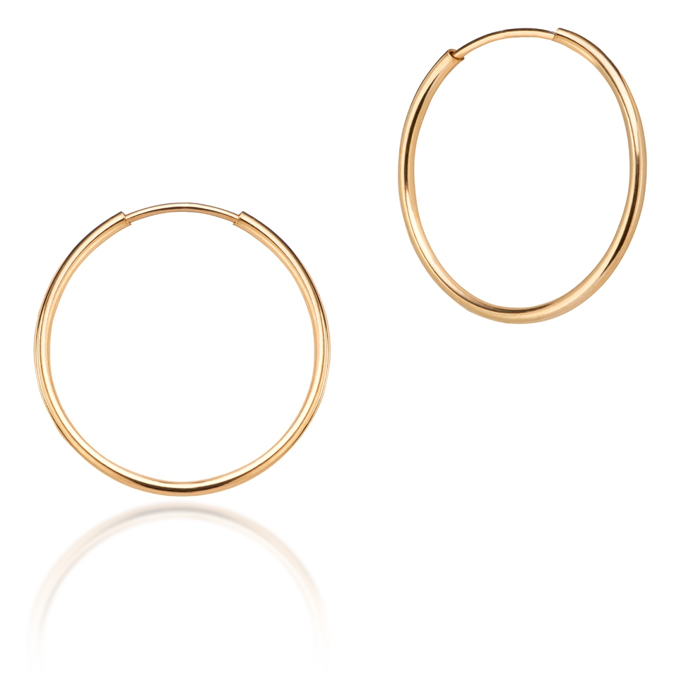 Kolczyki złote koła