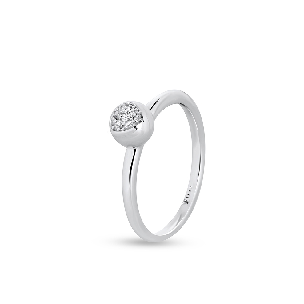 Pierścionek srebrny z cyrkoniami