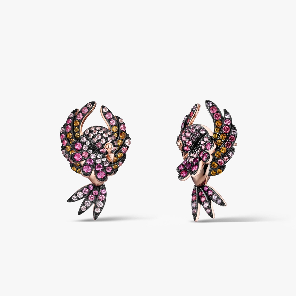 Kolczyki srebrne Preludium Paradise Birds