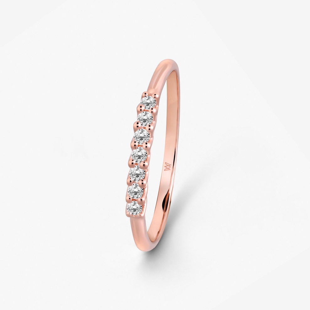 Pierścionek złoty z brylantami