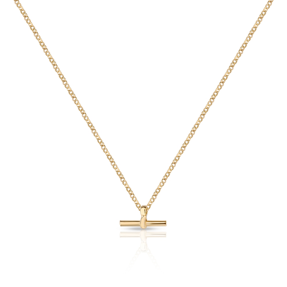 Naszyjnik srebrny pozłacany