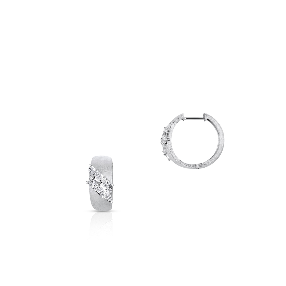 Kolczyki białe złoto z diamentami