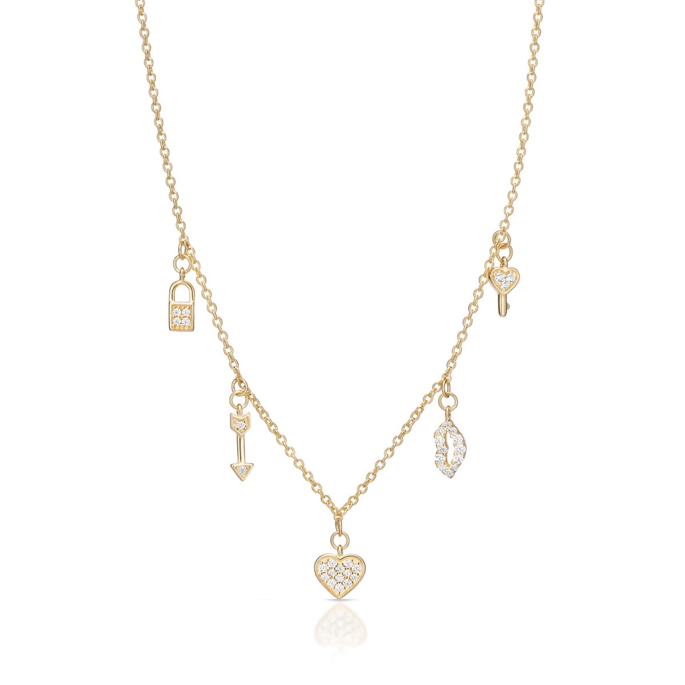 Naszyjnik srebrny pozłacany W.KRUK