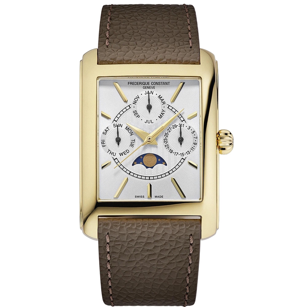 ZEGAREK FREDERIQUE CONSTANT CLASSICS CARREE CALENDAR MOONPHASE