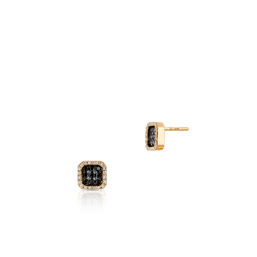 Kolczyki złote z diamentami