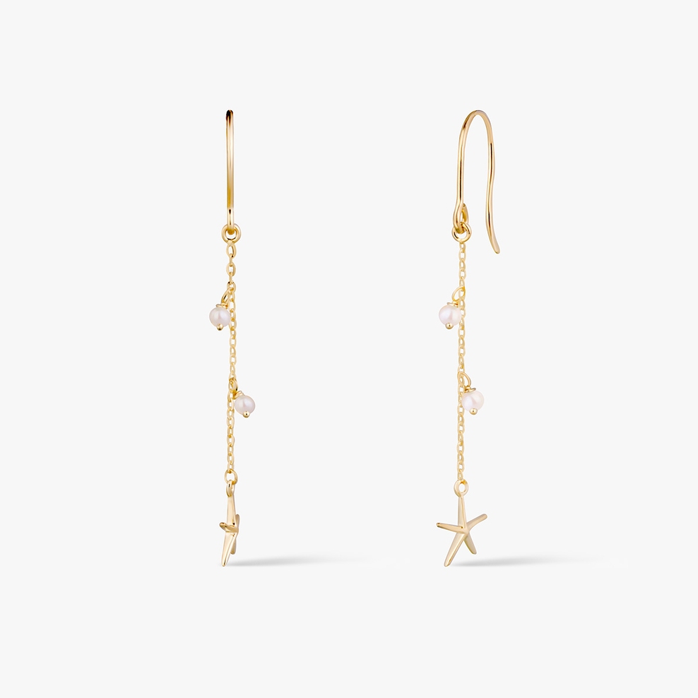 Kolczyki złote Santorini