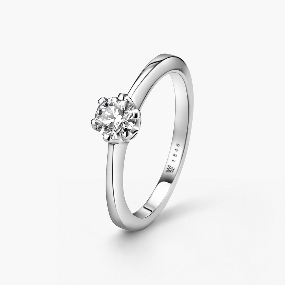 Pierścionek zaręczynowy złoty Jedyny