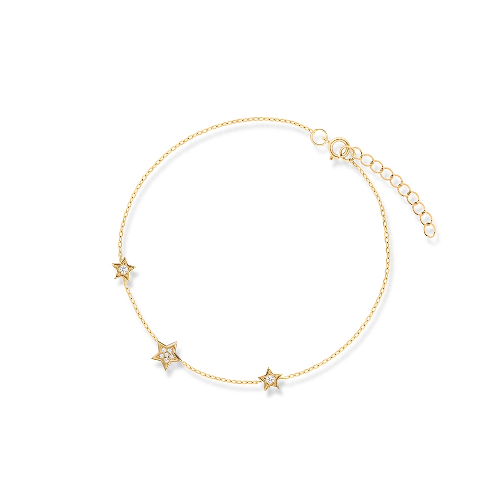 Bransoleta srebrna Little Star