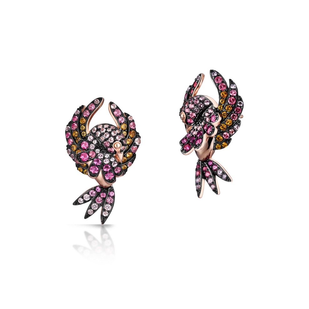 Kolczyki srebrne Preludium Paradise Birds