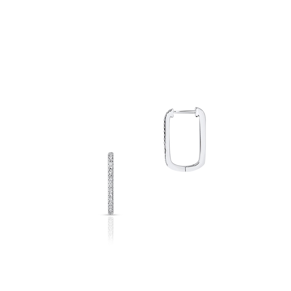 Kolczyki białe złoto z diamentami