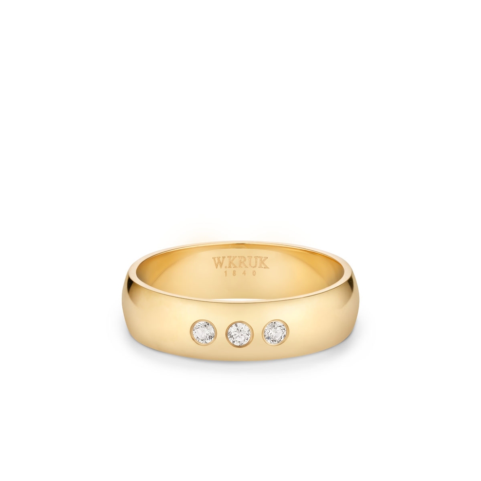 Obrączka złota PROMISO damska