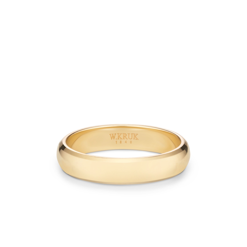 Obrączka złota ALCHEMIA