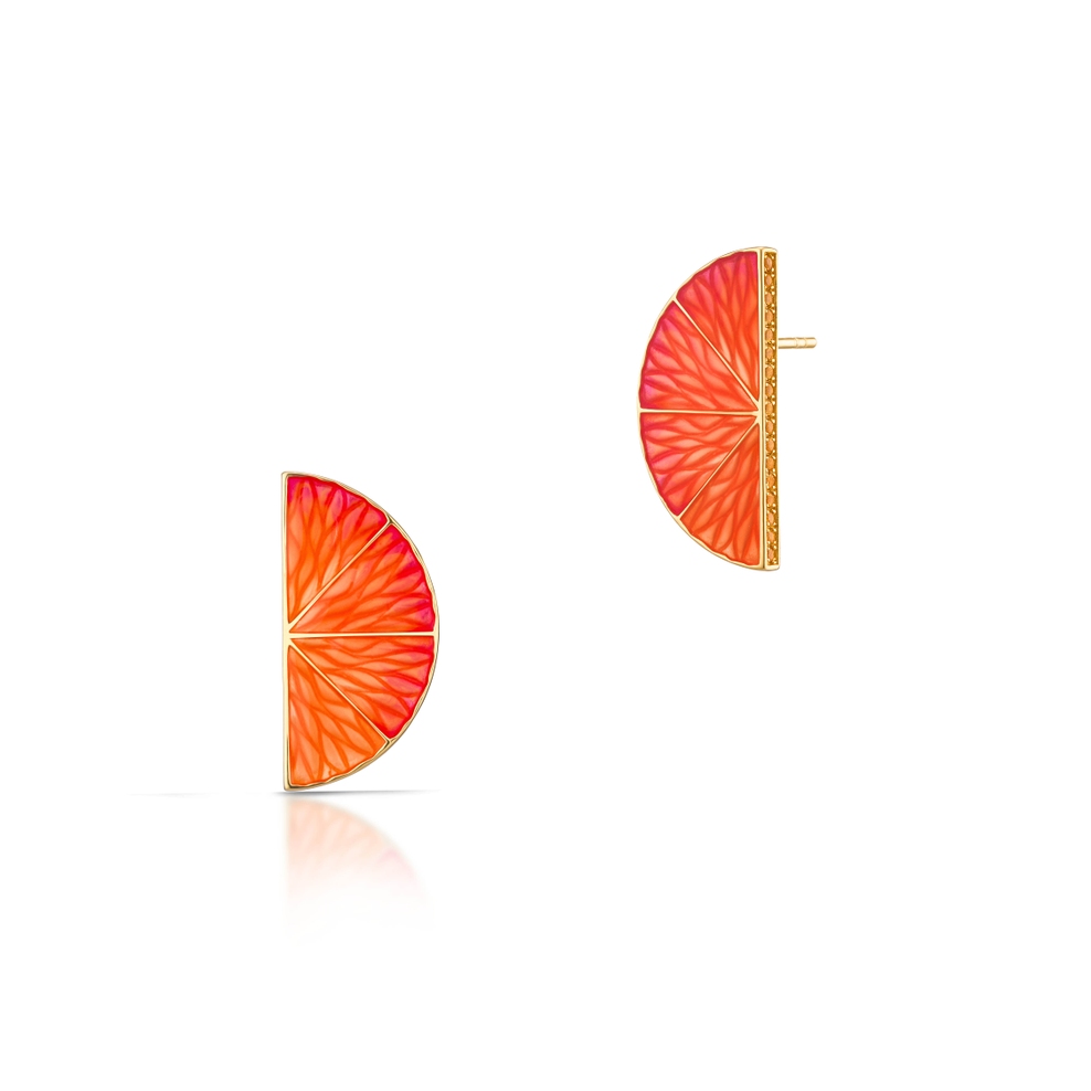 Kolczyki srebrne Kwiaty Nocy Cytrusy