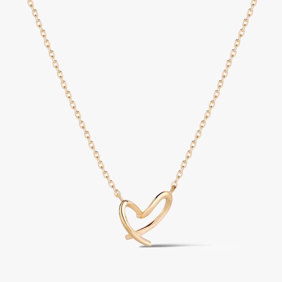Naszyjnik złoty z sercem