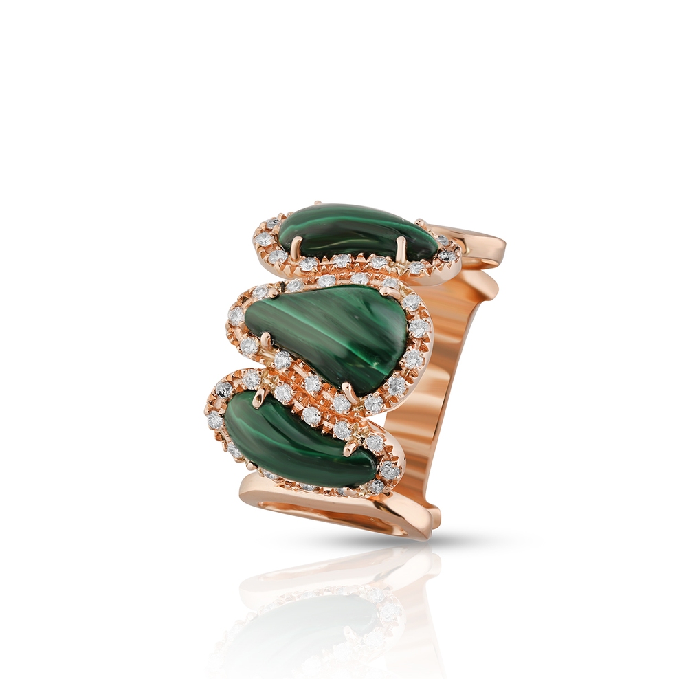 Pierścionek różowe złoto Encrico Capra