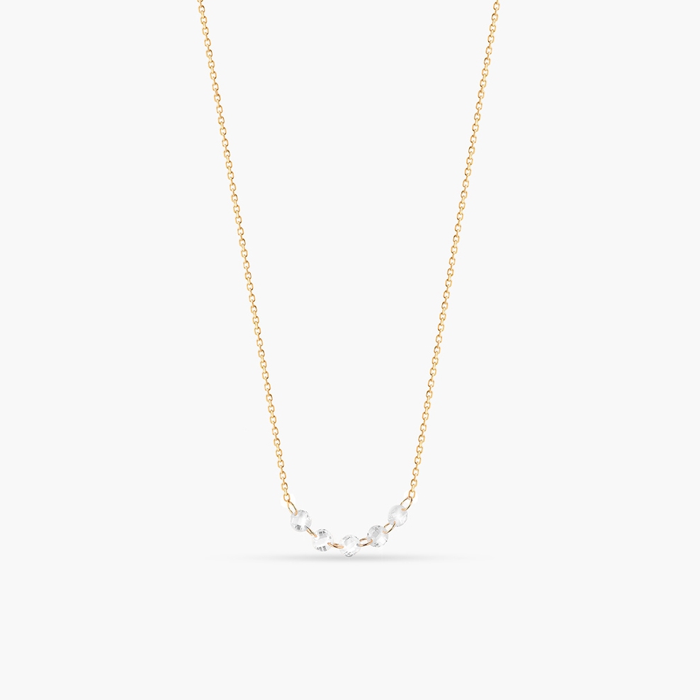 Naszyjnik złoty z cyrkoniami