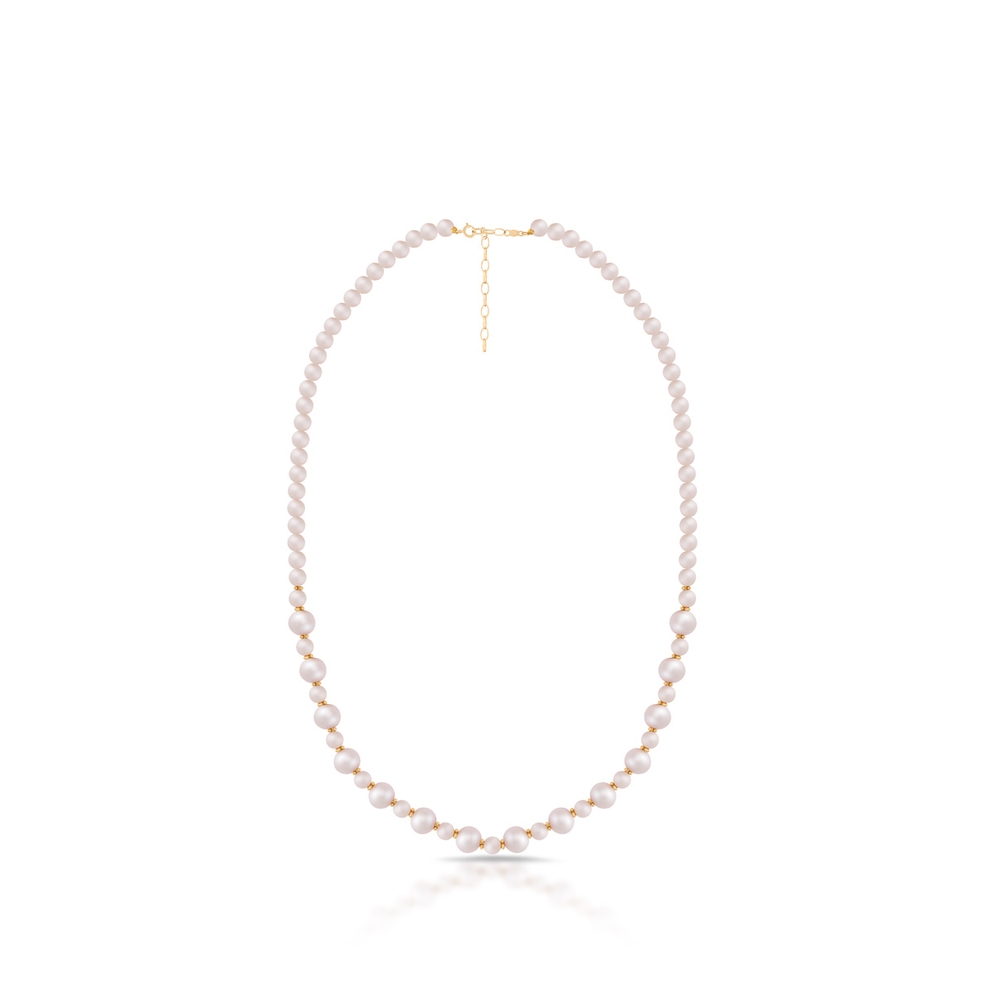 Naszyjnik złoty z perłami