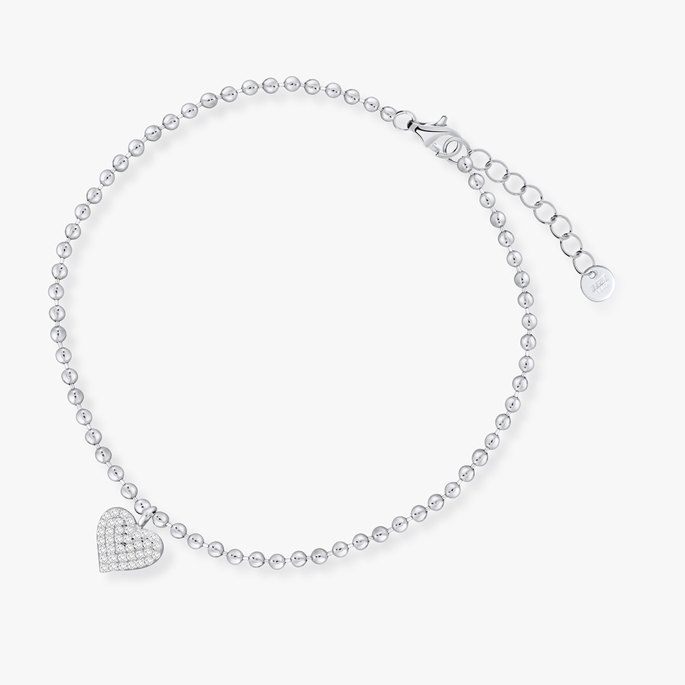 Bransoleta srebrna z cyrkoniami